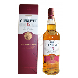 The Glenlivet Single Speyside Malt Scotch Whisky, French Oak, 15 years old, 40% click to enlarge